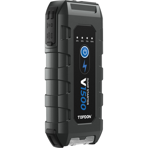 D&eacute;marreur d'appoint, survolteur, banque d'alimentation et lampe de poche V1500 TGS INDUSTRIEL