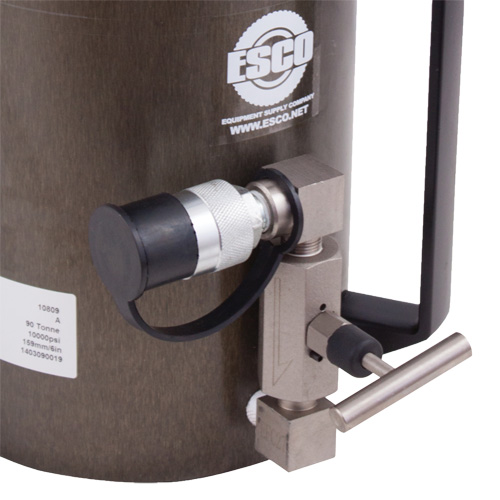 Cric de s&eacute;curit&eacute;, Col verrouillable, Capacit&eacute; de 100 tonnes, 13-37/100" - 19-3/5" h TGS INDUSTRIEL