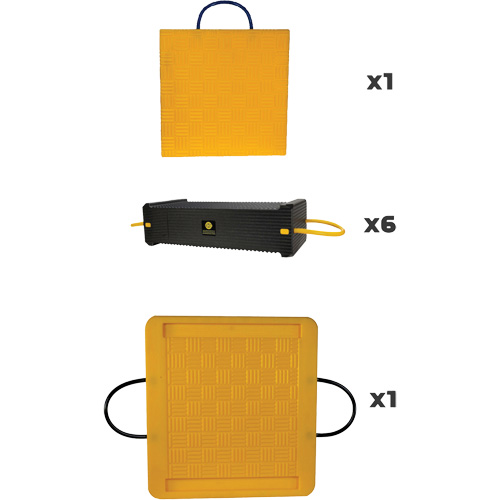 Ensemble de syst&egrave;me de sout&egrave;nement en composite CribLok 8 mcx TGS INDUSTRIEL
