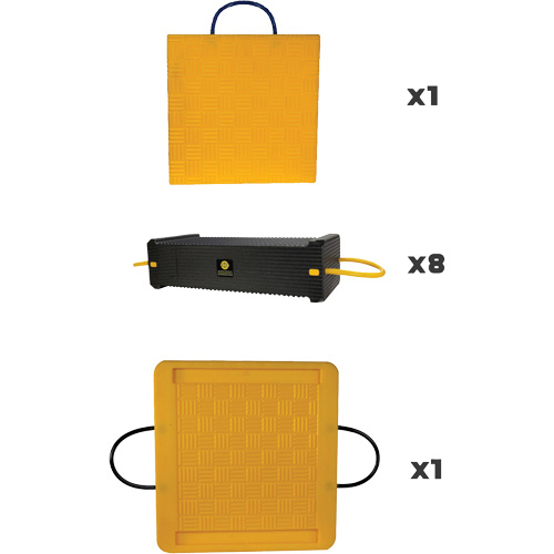 Ensemble de syst&egrave;me de sout&egrave;nement en composite CribLok 10 mcx TGS INDUSTRIEL