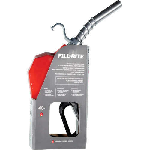 Pistolet de distribution automatique rouge pour essence TGS INDUSTRIEL