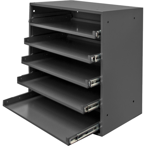 Armoire de rangement &agrave; cloisons, Acier, 5 compartiments, 20-1/2" la x 12-1/2" p, 21" h, Gris TGS INDUSTRIEL