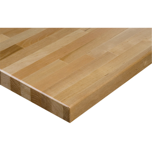 Dessus d'&eacute;tabli en bois dur, 48" la x 30" p, Bordure Carr&eacute;e, &eacute;paisseur 1-1/4" TGS INDUSTRIEL