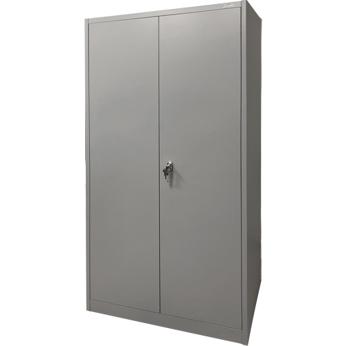 Armoire de rangement, Acier, 4 Tablettes, 78" h x 36" la x 24" P, Gris TGS INDUSTRIEL