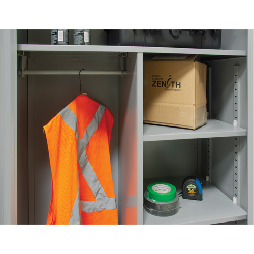 Combination Storage Cabinet, 36" W x 18" D x 72" H, Grey TGS INDUSTRIEL