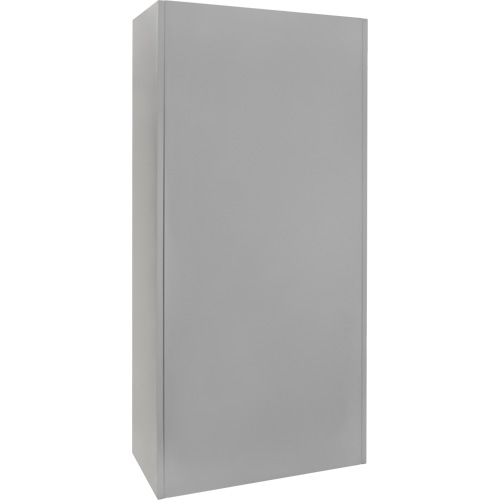 Wardrobe Storage Cabinet, Steel, 36" W x 18" D x 72" H, Grey TGS INDUSTRIEL