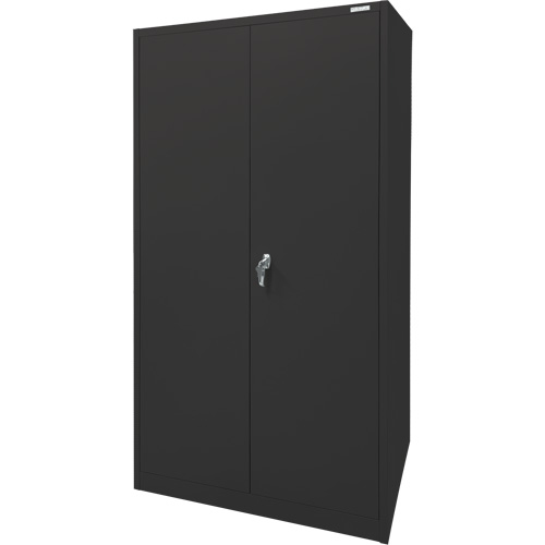Storage Cabinet, Steel, 4 Shelves, 78" H x 36" W x 24" D, Black TGS INDUSTRIEL