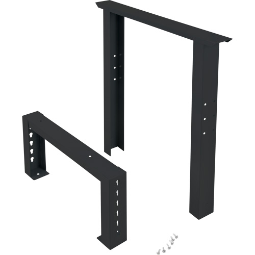 Pattes d'&eacute;tabli pour service industriel, Acier, 24" p x 34" h, Simple TGS INDUSTRIEL