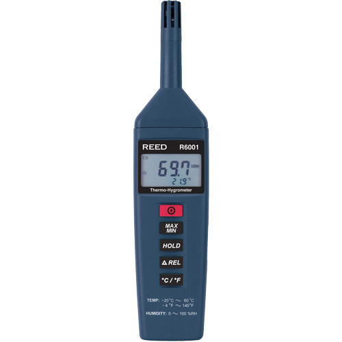 Thermo-hygrom&egrave;tre, 0,0% - 100% RH, -4° - 140° F ( -20° - 60°C ) TGS INDUSTRIEL
