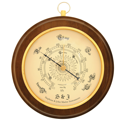 Barom&egrave;tre d&eacute;coratif rond de 8,5" TGS INDUSTRIEL
