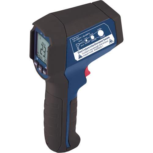 Infrared Thermometer, -31°- 1202° F ( -35° - 650° C ), 12:1, Adjustable Emmissivity TGS INDUSTRIEL