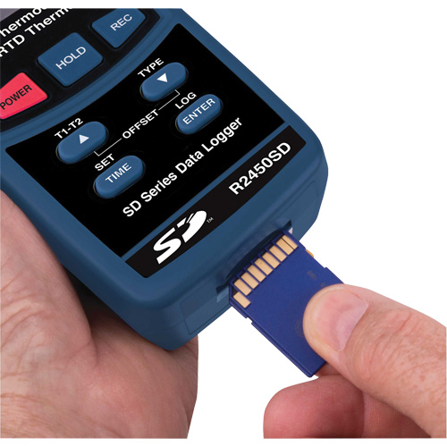 Thermom&egrave;tre thermocouple avec enregistreur de donn&eacute;es TGS INDUSTRIEL
