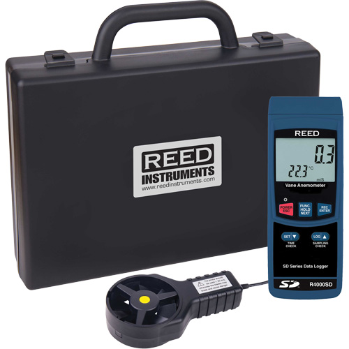 Thermo-Anemometer, Data Logging, 0.4 - 30 m/sec Air Velocity Range TGS INDUSTRIEL