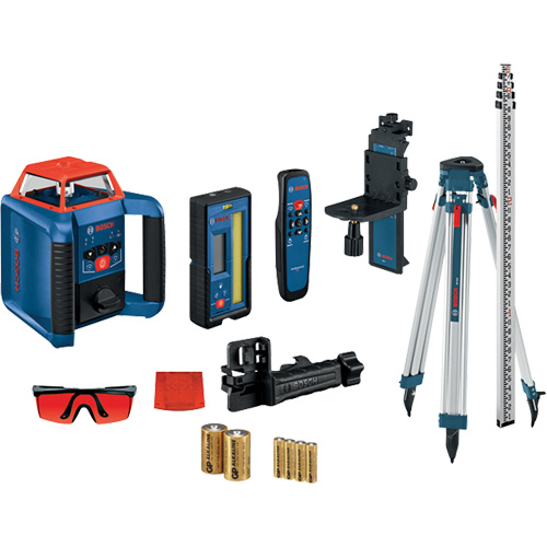 Ensemble laser rotatif horizontal/vertical auto-nivelant Revolve2000, 2000' (609,6 m), 670 N.m TGS INDUSTRIEL