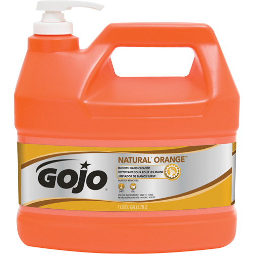 Nettoyant &agrave; mains Natural Orange, Cr&egrave;me, 3,78 L, Cruche, Agrumes/Orange TGS INDUSTRIEL