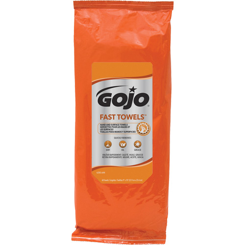Serviettes nettoyantes Fast Wipes, 60 lingettes, 10" x 9" TGS INDUSTRIEL