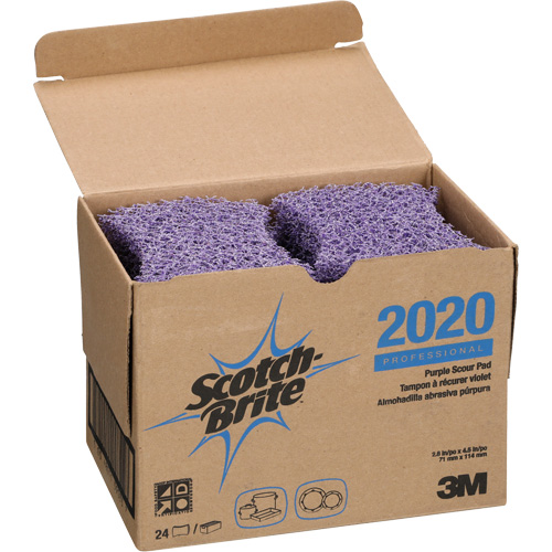 Scotch-Brite Purple Scour Pad, 4-1/2" L x 2-4/5" W TGS INDUSTRIEL