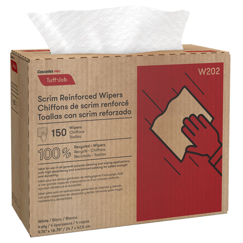 Chiffons renforc&eacute;s de canevas Pro Tuff-Job, Tout usage, 16-3/4" lo x 9-3/4" la TGS INDUSTRIEL