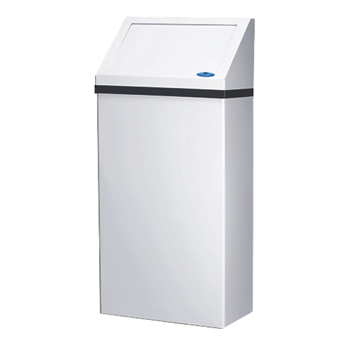 Wall-Mounted Waste Receptacle, Steel, 13.2 US gal. TGS INDUSTRIEL