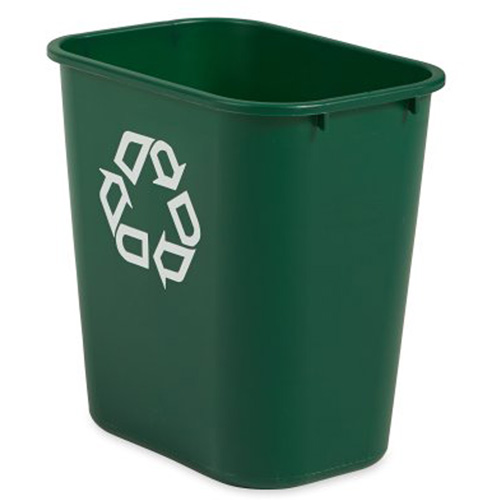 Medium Recycling Wastebasket, Deskside, Plastic, 28 US Qt. TGS INDUSTRIEL