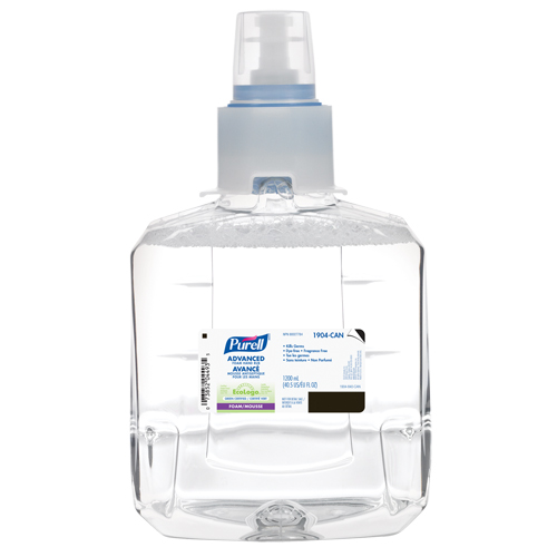 D&eacute;sinfectant pour les mains avanc&eacute; en mousse LXT-12, 1200 ml, Cartouche de recharge, 70 % alcool TGS INDUSTRIEL