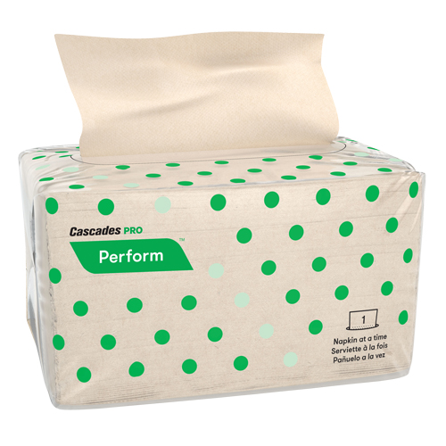 Serviettes enchev&ecirc;tr&eacute;es Pro Perform, 1 pli, 4,25" x 6,5" TGS INDUSTRIEL