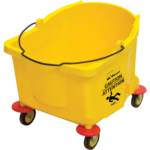 Mop Bucket, 9.5 US Gal. (38 qt.) Capacity, Yellow TGS INDUSTRIEL