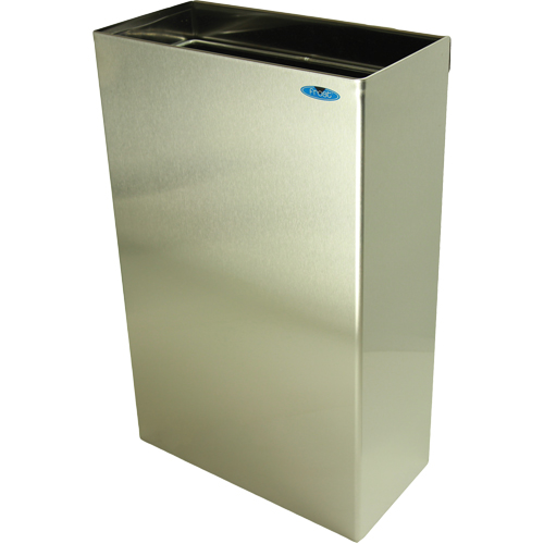 Wall Mounted Waste Receptacles, Stainless Steel, 11 US gal. TGS INDUSTRIEL