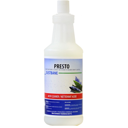 Nettoyant d&eacute;sinfectant &agrave; cuvettes Presto, 1 L, Bouteille TGS INDUSTRIEL