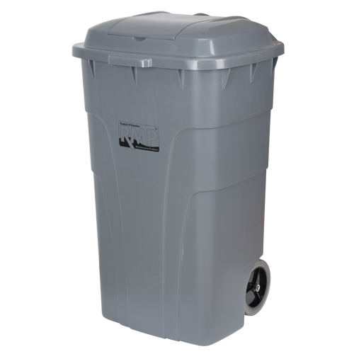 Roll Out Garbage Bin, Polyethylene, 65 US gal. TGS INDUSTRIEL