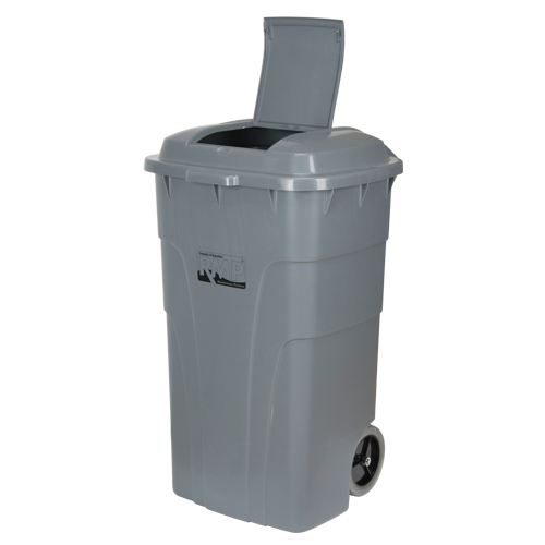 Roll Out Garbage Bin, Polyethylene, 65 US gal. TGS INDUSTRIEL