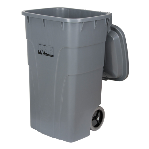 Roll Out Garbage Bin, Polyethylene, 65 US gal. TGS INDUSTRIEL