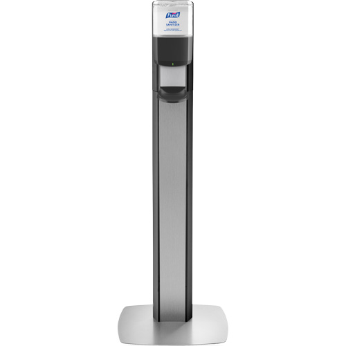 Messenger ES8 Silver Panel Floor Stand with Dispenser TGS INDUSTRIEL
