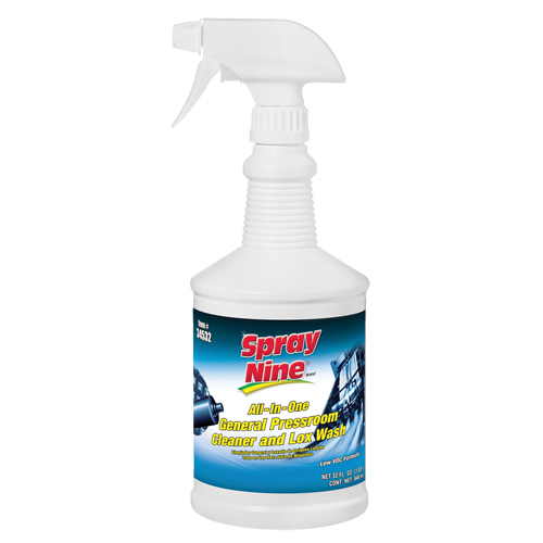 Nettoyant g&eacute;n&eacute;ral Spray Nine pour impression, 946 ml, Bouteille &agrave; g&acirc;chette TGS INDUSTRIEL