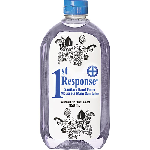 Mousse nettoyante pour les mains 1st Response, Liquide, 950 ml, Bouteille, Sans parfum TGS INDUSTRIEL