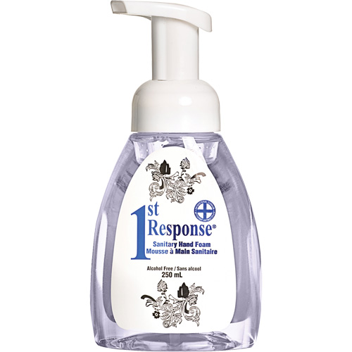 Mousse nettoyante pour les mains 1st Response, Liquide, 250 ml, Bouteille &agrave; pompe, Sans parfum TGS INDUSTRIEL
