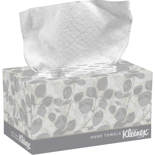 Essuie-mains Kleenex dans une boîte POP-UP*, 1 pli, 10-1/2" lo x 9" la, 120 /pqt TGS INDUSTRIEL