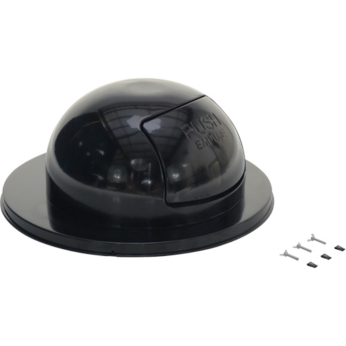 Drum Waste Disposal Top, Dome Lid, Metal, Fits Container Size: 23-1/2" Dia. TGS INDUSTRIEL