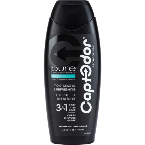 Gel douche 3 en 1, 400 ml, Pure fraîcheur, Bouteille TGS INDUSTRIEL