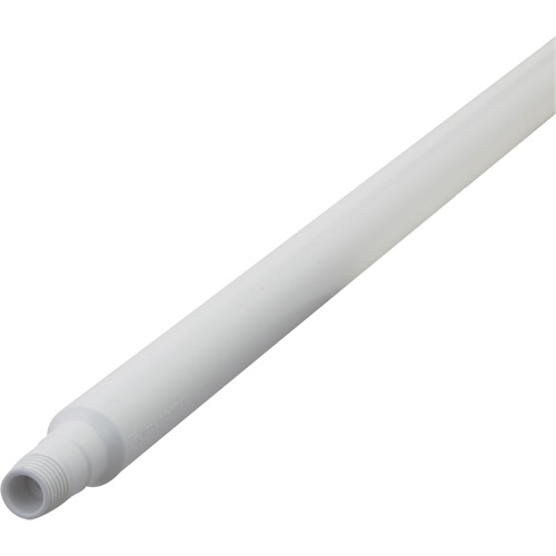 Ultra Hygiene Handle, Broom/Scraper/Squeegee, White, Ergonomic, 59" L TGS INDUSTRIEL