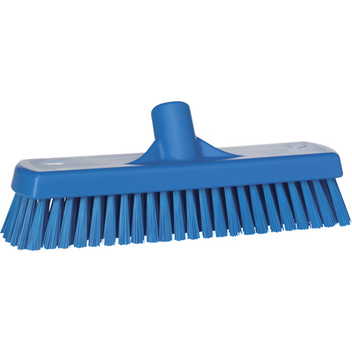 Deck & Wall Scrub Brush, Stiff Bristles, 12", Polyester, Blue TGS INDUSTRIEL