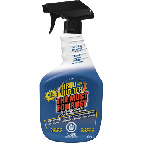 The Must for Rust Rust Remover Gel, Trigger Bottle TGS INDUSTRIEL