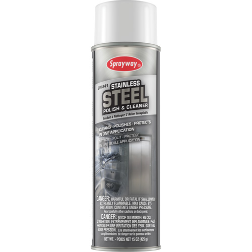 Stainless Steel Polish & Cleaner, 20 oz., Aerosol Can TGS INDUSTRIEL