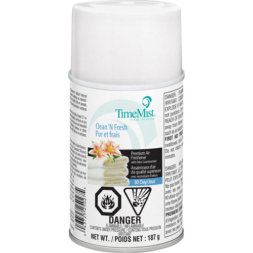 TimeMist&reg; Industrial Strength Air Freshener, Clean & Fresh, Aerosol Can/Cartridge TGS INDUSTRIEL
