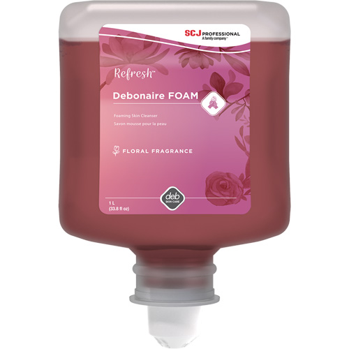 Savon &agrave; mains Refresh Debonaire, Mousse, 1 L, Parfum&eacute; TGS INDUSTRIEL