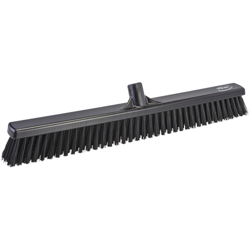T&ecirc;te de balai-brosse &agrave; soies combin&eacute;es, Crins Cors&eacute;/Fin, 24", Polyester, Noir TGS INDUSTRIEL