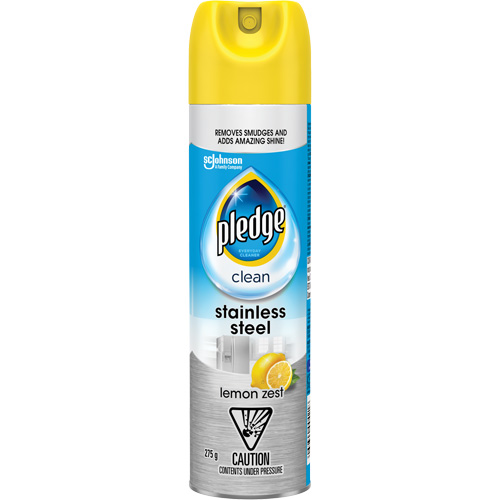 Nettoyant d'acier inoxydable Pledge, 275 g, Canette a&eacute;rosol TGS INDUSTRIEL