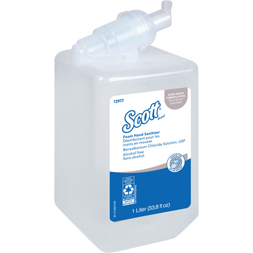 D&eacute;sinfectant en mousse sans alcool pour les mains Essential de Scott, 1000 ml, Cartouche de recharge, 0% alcool TGS INDUSTRIEL
