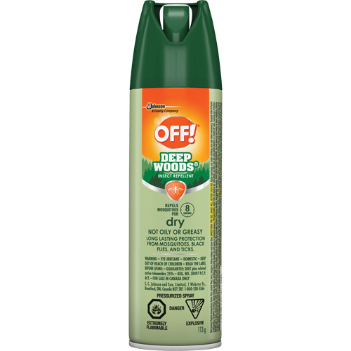 Insectifuge Off! R&eacute;gions sauvages, DEET &agrave; 25 %, A&eacute;rosol, 113 g TGS INDUSTRIEL