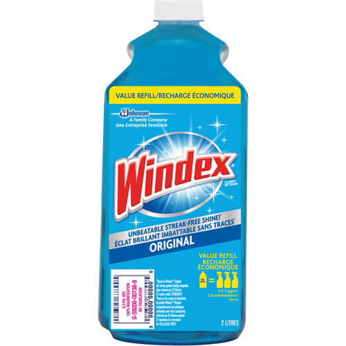 Recharge de nettoyant pour vitres Windex, 2 L, Bouteille TGS INDUSTRIEL